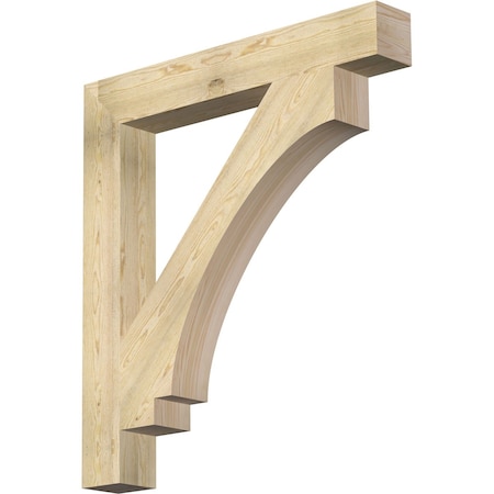 Ekena Millwork Imperial Block Rough Sawn Bracket, Douglas Fir, 6"W x 44"D x 48"H BKT06X44X48IMP05RDF